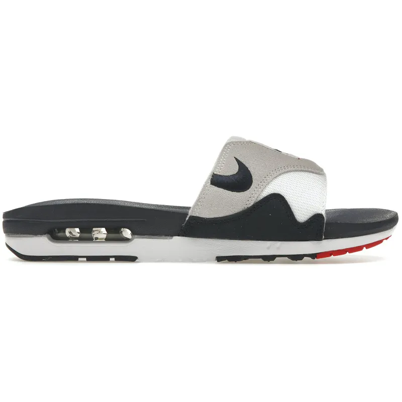 Nike Air Max 1 Slide Obsidian University Red (DH0295-104)