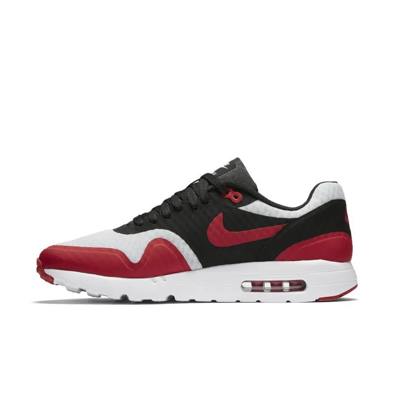 Nike Air Max 1 Ultra Pure Platinum Black Gym Red (819476-005)