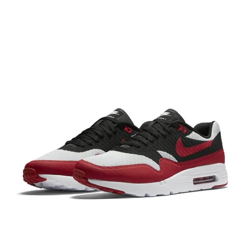 Nike Air Max 1 Ultra Pure Platinum Black Gym Red (819476-005)