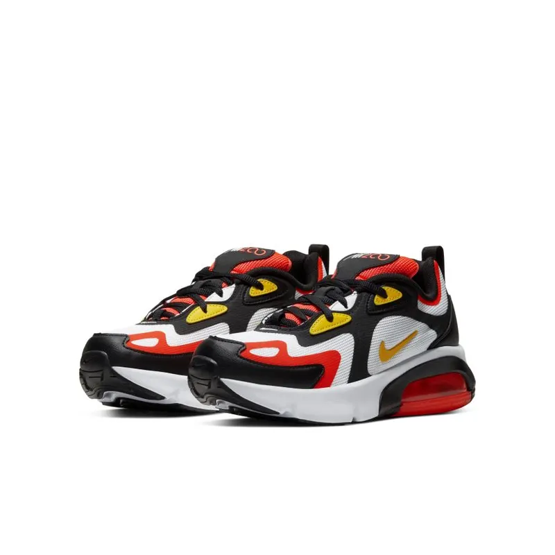 Nike Air Max 200 Black Bright Crimson (GS) (AT5627-005)