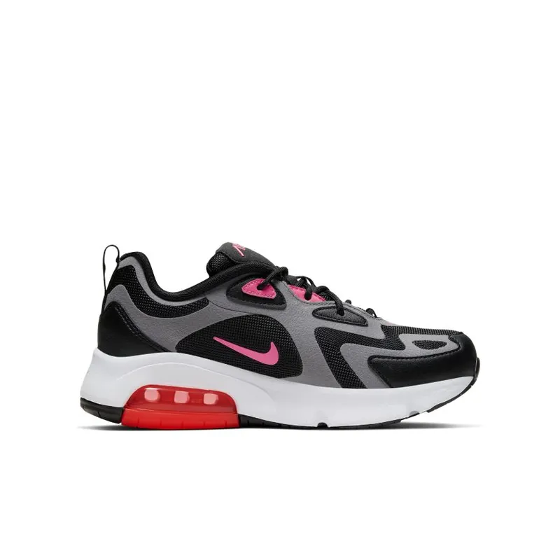 Nike Air Max 200 Black Hot Punch (GS) (CT6388-001)