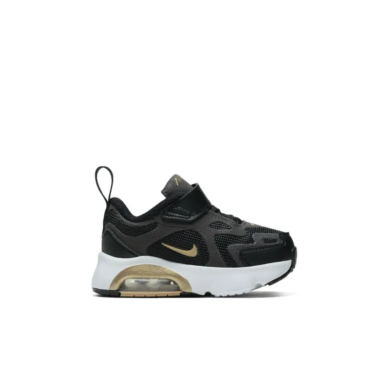Nike Air Max 200 Black Metallic Gold (TD) (AT5629-003)