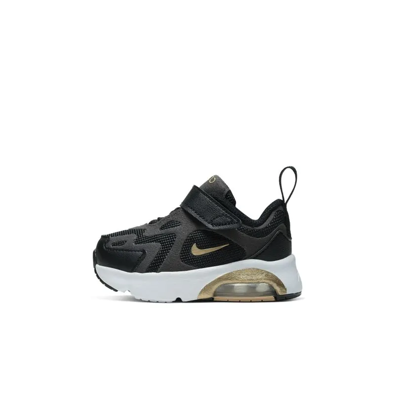 Nike Air Max 200 Black Metallic Gold (TD) (AT5629-003)