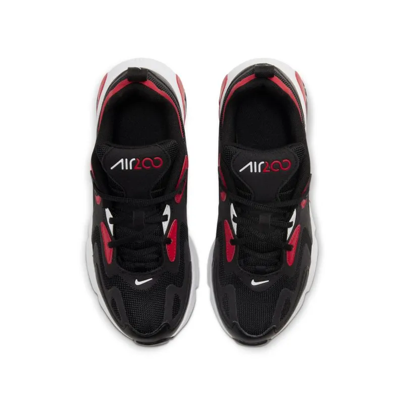Nike Air Max 200 Black University Red (GS) (AT5627-007)
