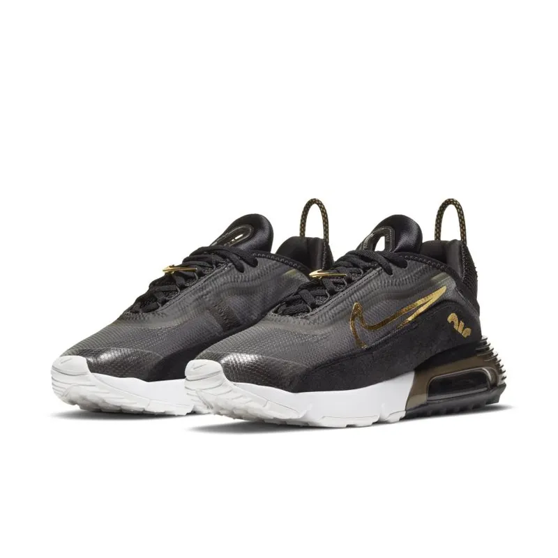 Nike Air Max 2090 Black Metallic Gold White (Women’s) (DC4461-001)