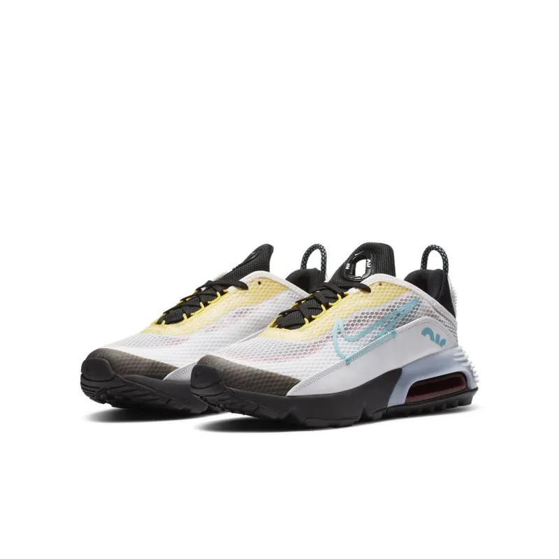 Nike Air Max 2090 White Yellow Aqua (GS) (CJ4066-103)