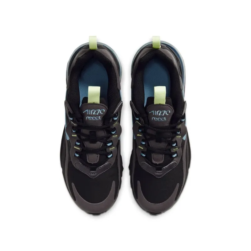 Nike Air Max 270 React Black Cerulean (GS) (BQ0103-012)