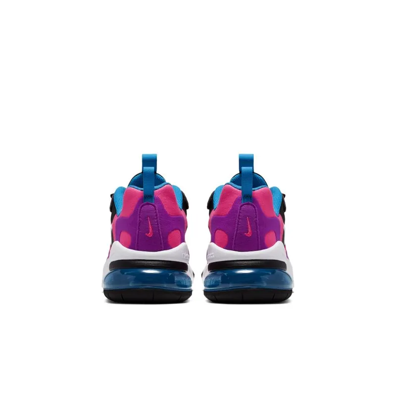 Nike Air Max 270 React Black Hyper Pink Vivid Purple (GS) (BQ0101-001)
