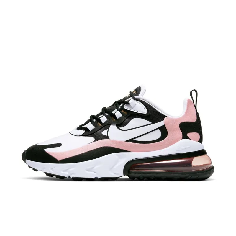 Nike Air Max 270 React Black White Bleached Coral (Women’s) (AT6174-005)