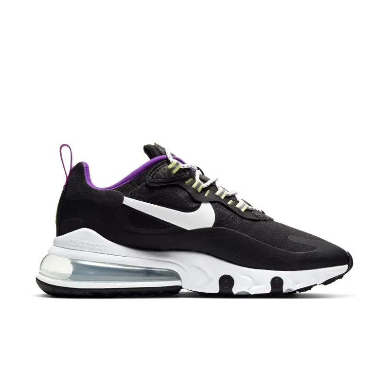 Nike Air Max 270 React SE Black White Vivid Purple (Women’s) (CV7956-011)