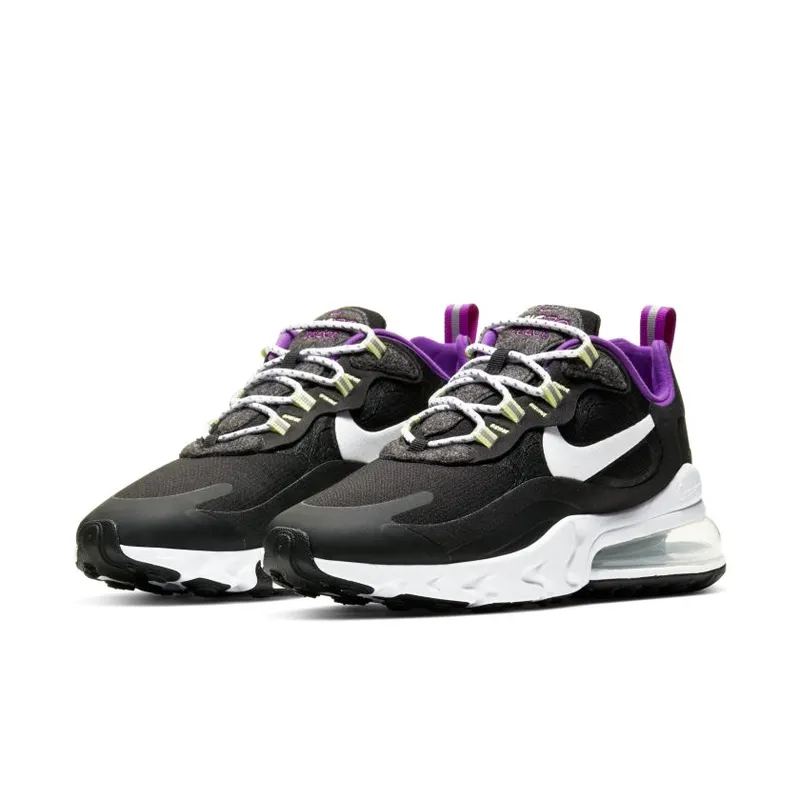 Nike Air Max 270 React SE Black White Vivid Purple (Women’s) (CV7956-011)