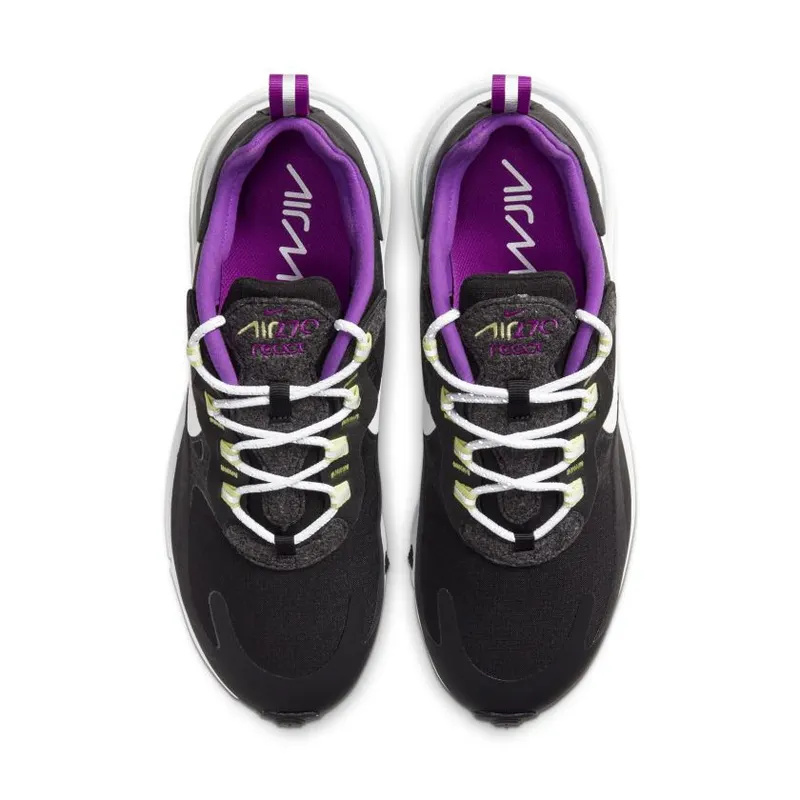 Nike Air Max 270 React SE Black White Vivid Purple (Women’s) (CV7956-011)