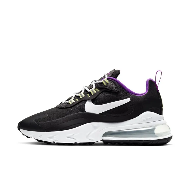 Nike Air Max 270 React SE Black White Vivid Purple (Women’s) (CV7956-011)
