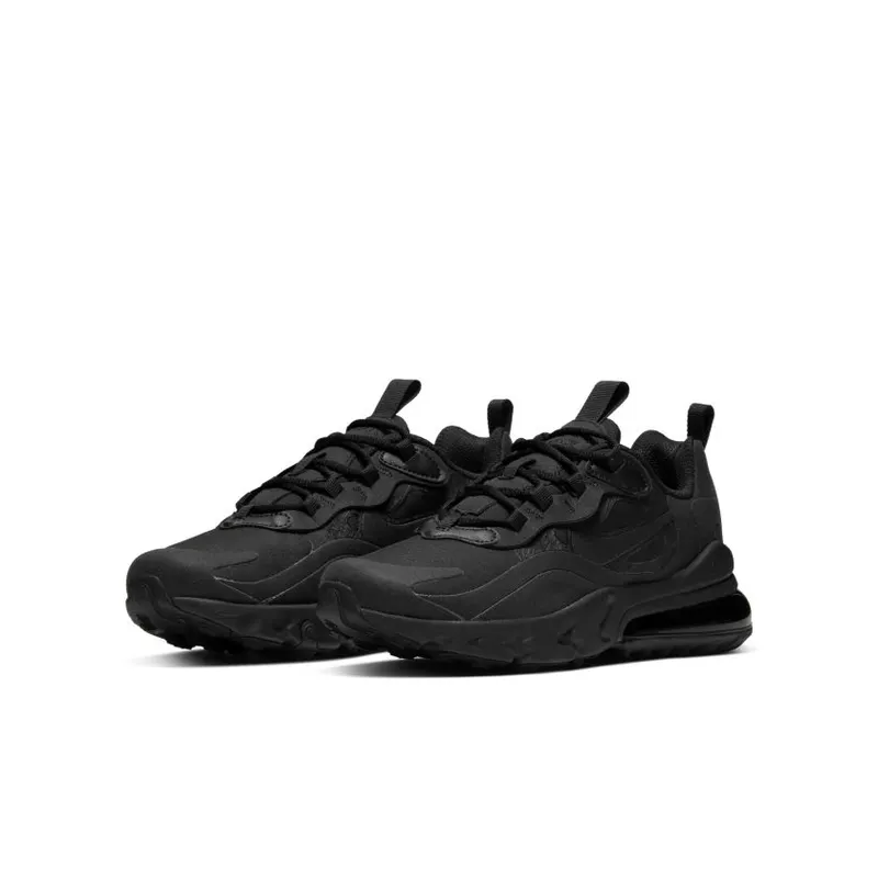 Nike Air Max 270 React Triple Black (GS) (BQ0103-004)