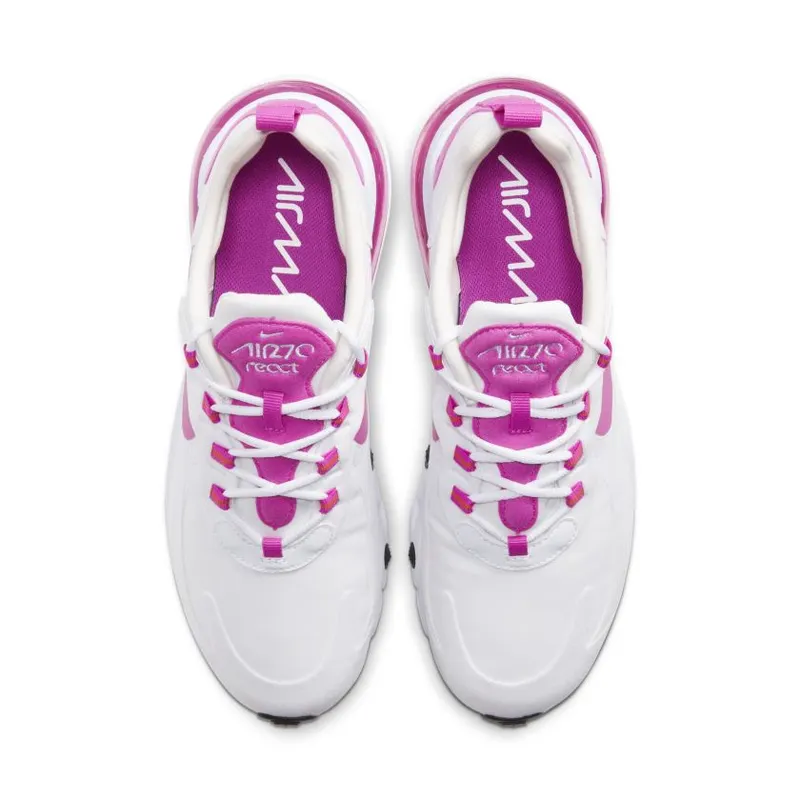 Nike Air Max 270 React White Fire Pink (Women’s) (CJ0619-100)