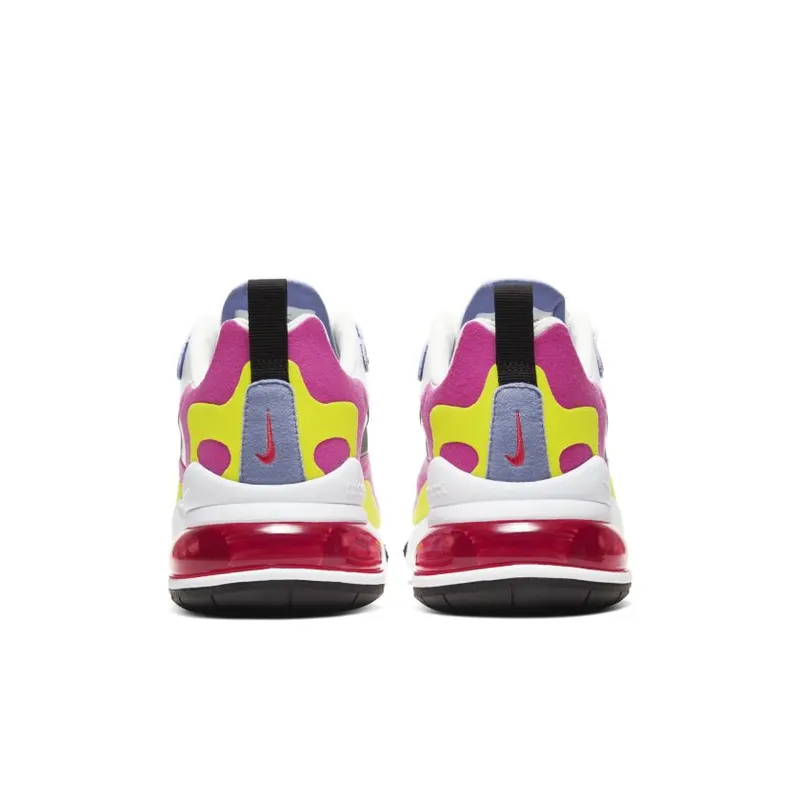 Nike Air Max 270 React White Pink Yellow (Women’s) (CZ9351-100)