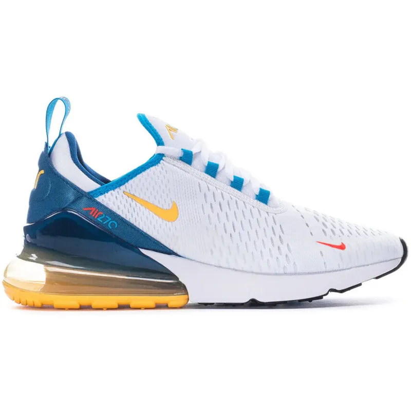 Nike Air Max 270 White Industrial Blue Citron Pulse (Fj4000-100)