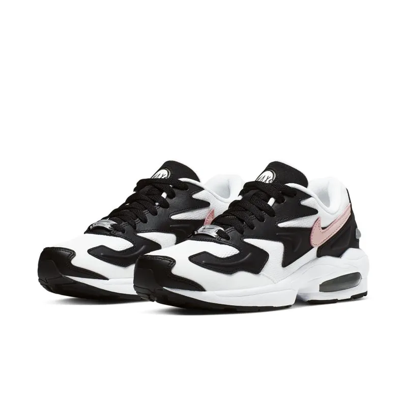Nike Air Max2 Light White Bleached Coral Black (Women’s) (AO3195-101)