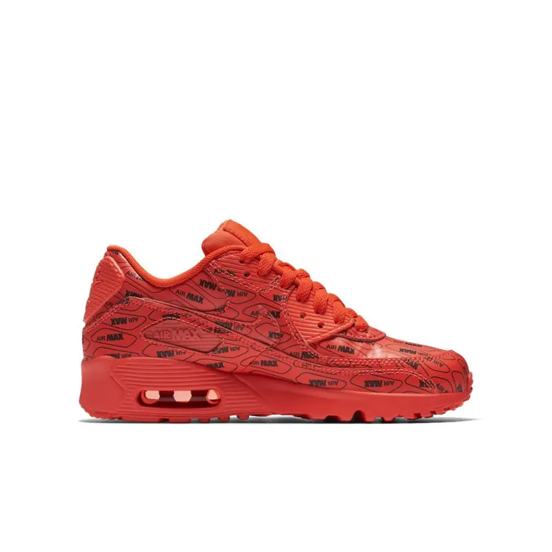 Nike Air Max 90 All-Over Print Bright Crimson (GS) (859560-600)