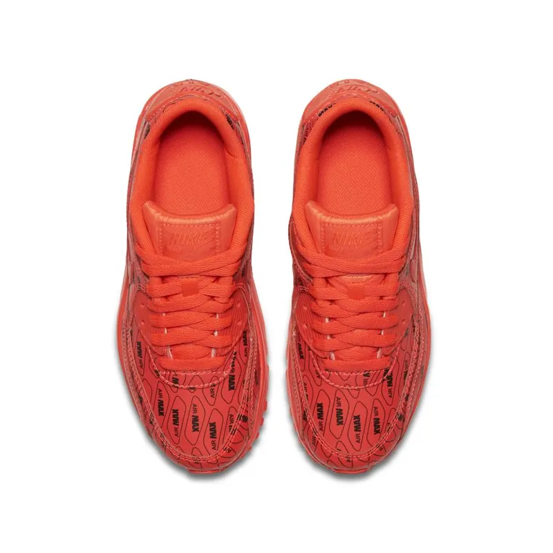 Nike Air Max 90 All-Over Print Bright Crimson (GS) (859560-600)