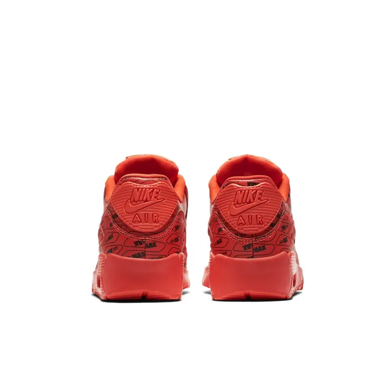 Nike Air Max 90 All-Over Print Bright Crimson (GS) (859560-600)