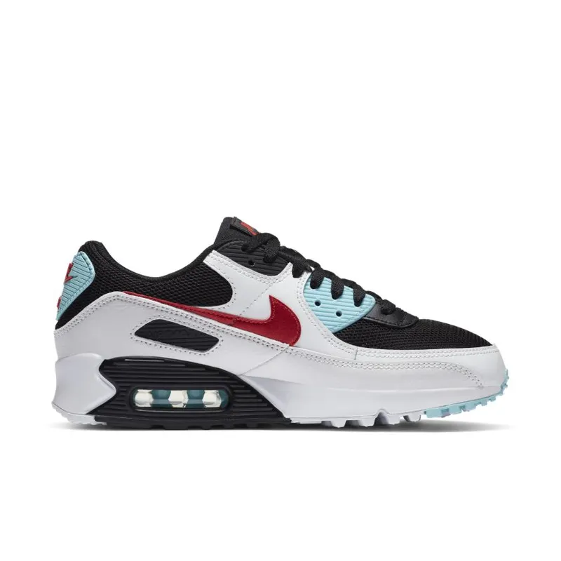 Nike Air Max 90 Aqua Red White Black (Women’s) (DA4290-100)