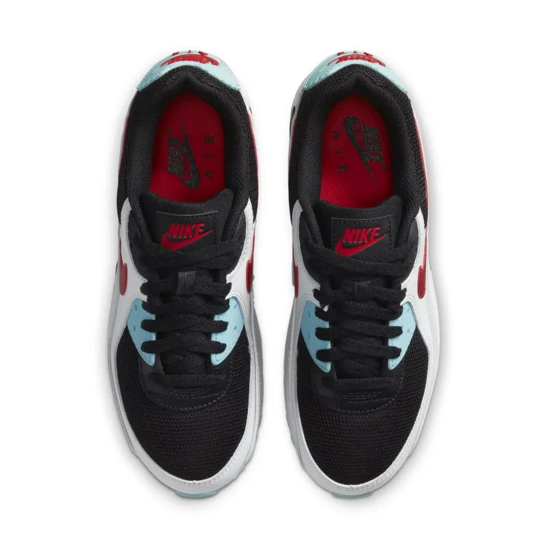 Nike Air Max 90 Aqua Red White Black (Women’s) (DA4290-100)