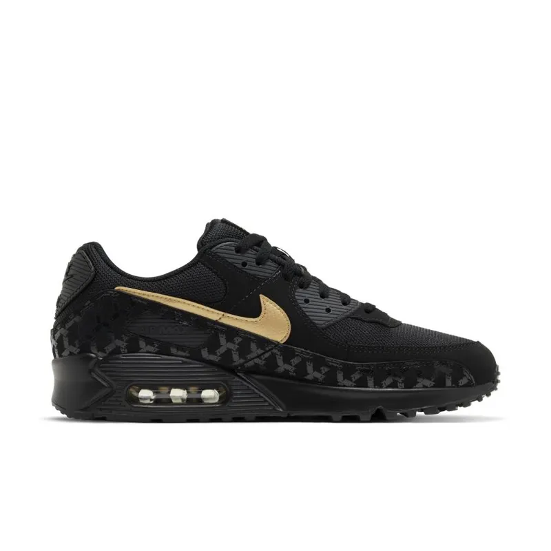 Nike Air Max 90 Black Gold Muguard Pattern (DC4119-001)