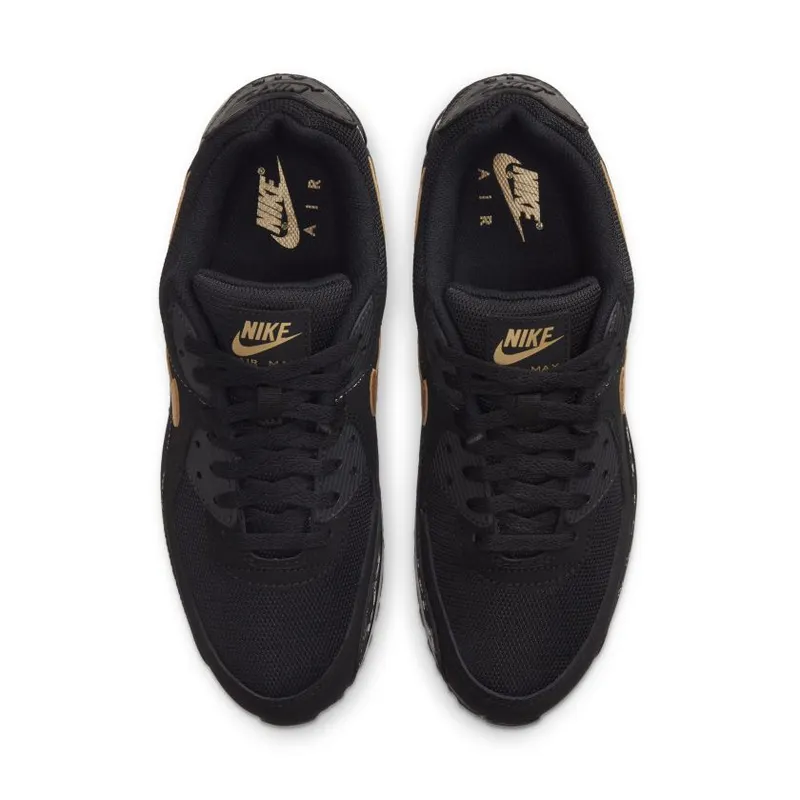 Nike Air Max 90 Black Gold Muguard Pattern (DC4119-001)