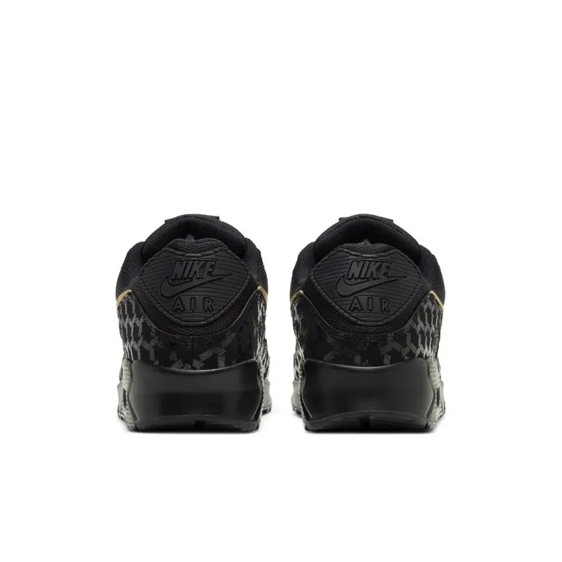 Nike Air Max 90 Black Gold Muguard Pattern (DC4119-001)
