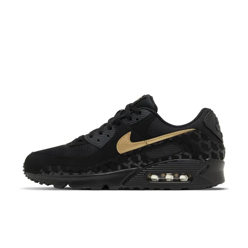 Nike Air Max 90 Black Gold Muguard Pattern (DC4119-001)