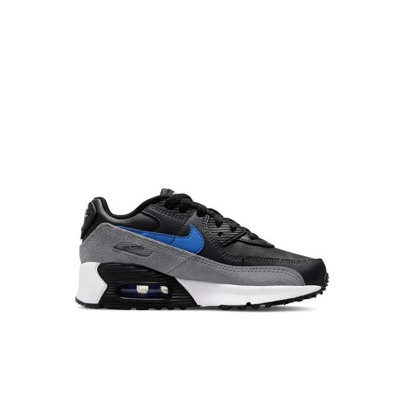 Nike Air Max 90 Black Medium Blue (PS) (CD6867-018)