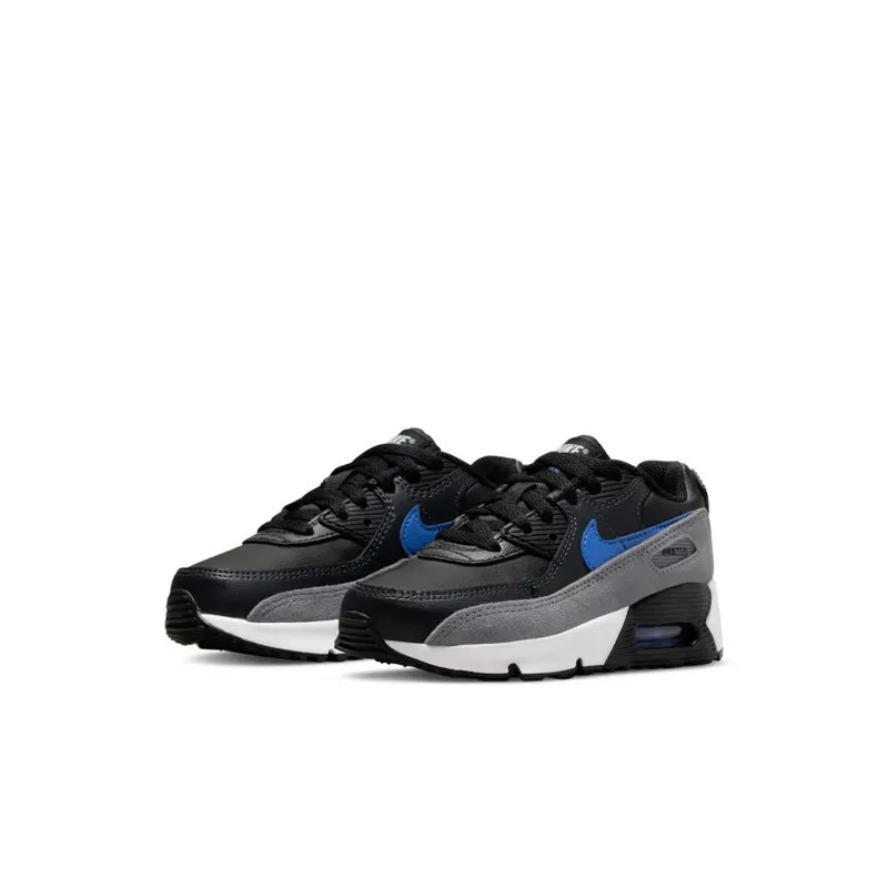 Nike Air Max 90 Black Medium Blue (PS) (CD6867-018)
