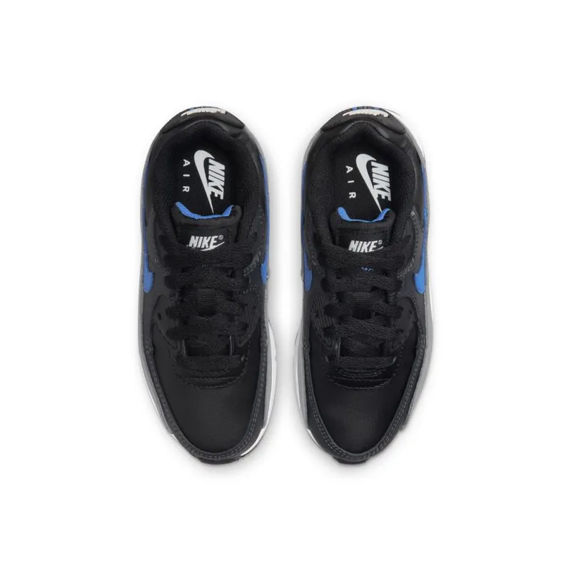 Nike Air Max 90 Black Medium Blue (PS) (CD6867-018)