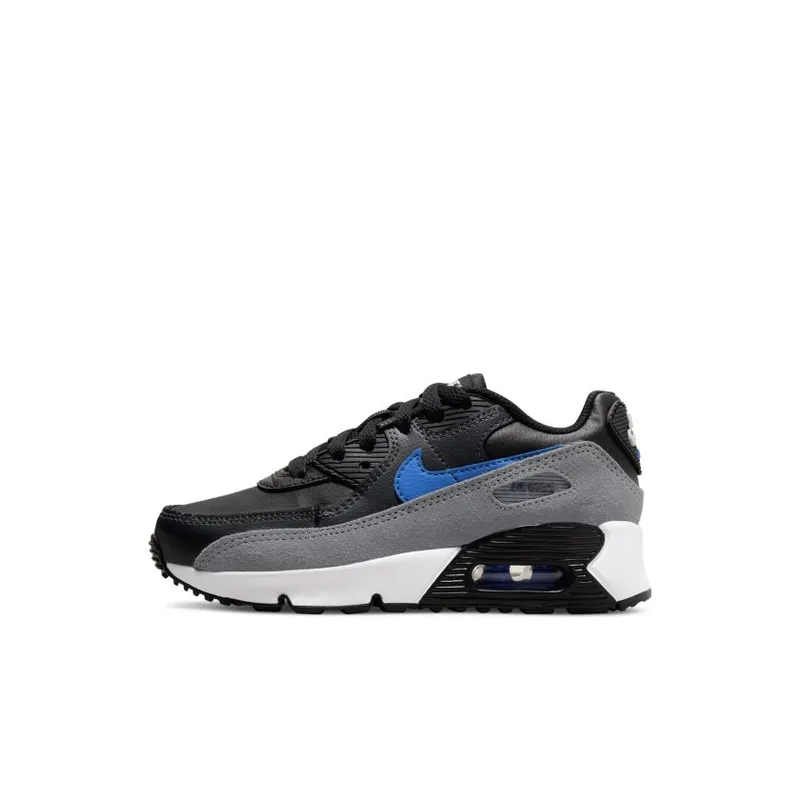 Nike Air Max 90 Black Medium Blue (PS) (CD6867-018)