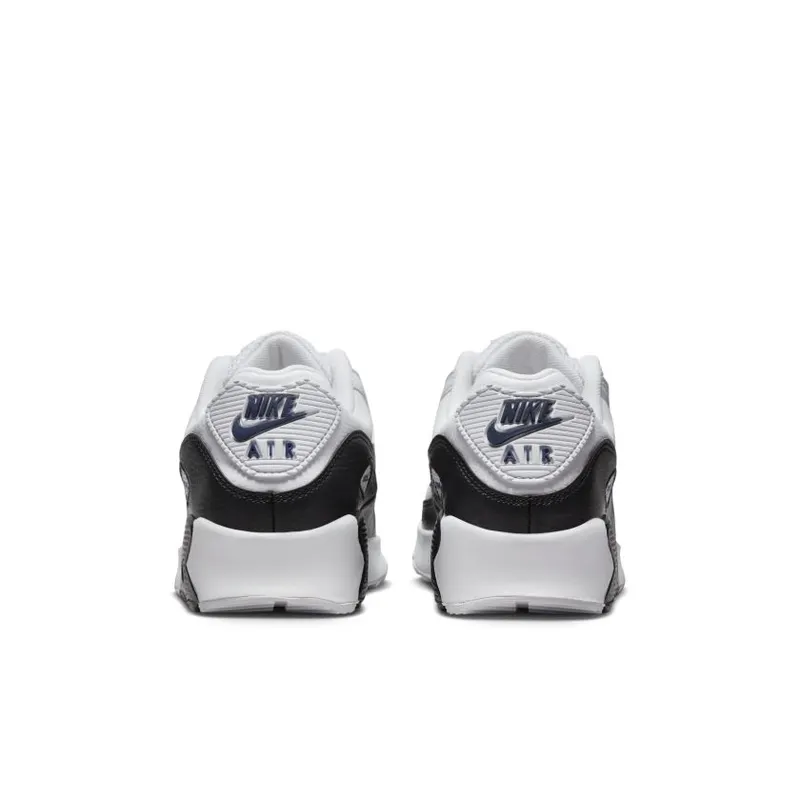 Nike Air Max 90 Double Swoosh White Black Gold Royal (GS) (FJ4592-100)