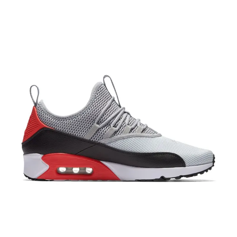 Nike Air Max 90 EZ Wolf Grey Bright Crimson (AO1745-002)