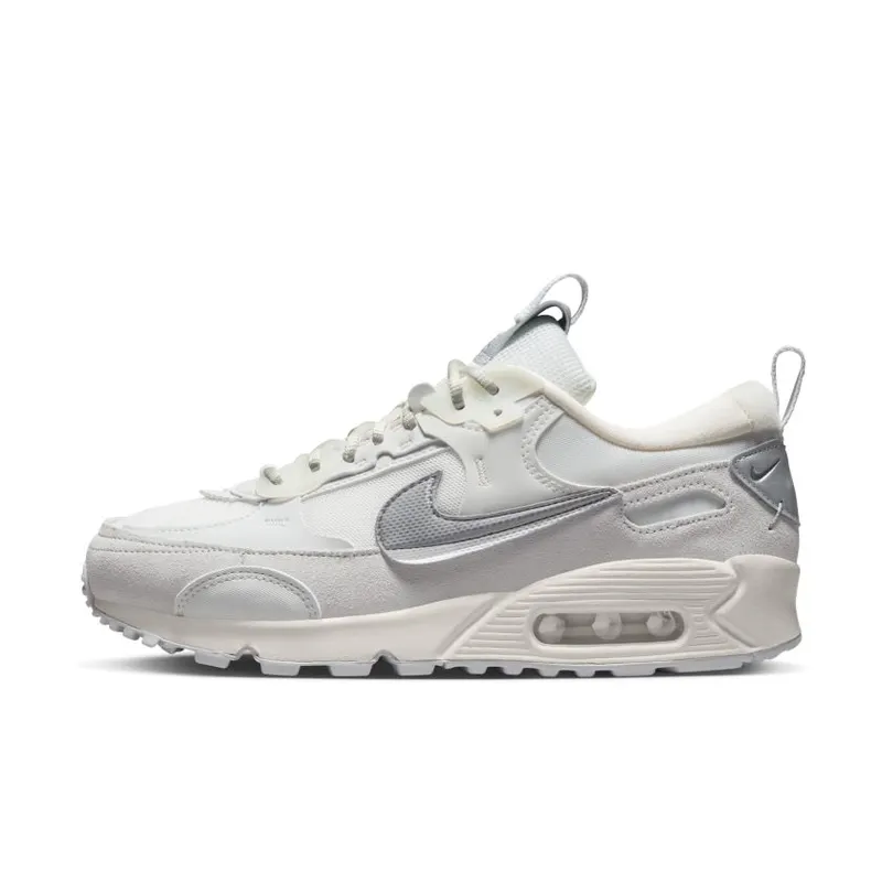 Nike Air Max 90 Futura Summit White Metallic Silver (Women’s) (FB1877-110)