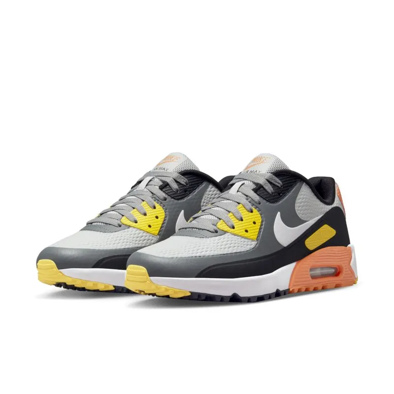 Nike Air Max 90 Golf Smoke Grey Black Orange (CU9978-012)