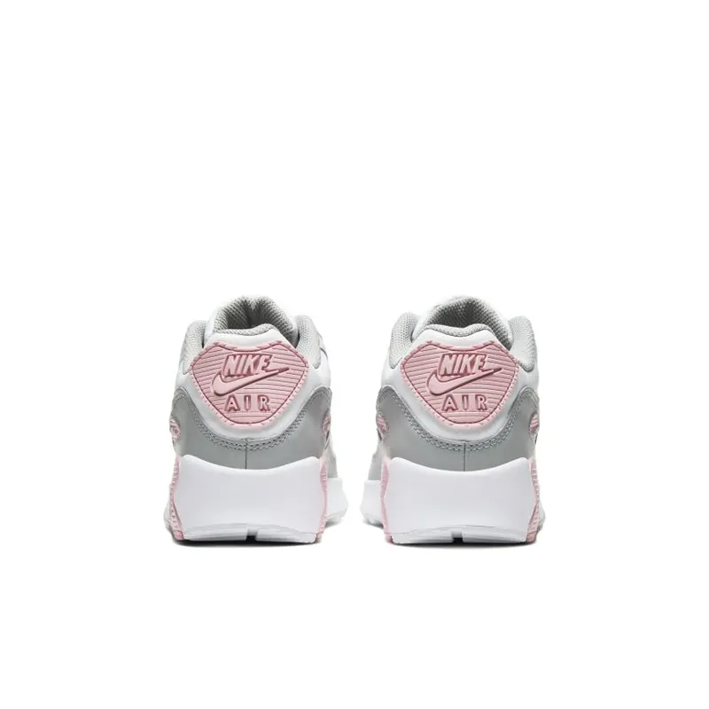 Nike Air Max 90 Leather Metallic Silver Pink (GS) (CD6864-004)