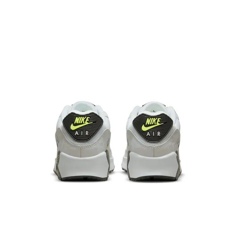 Nike Air Max 90 Leather White Volt (GS) (CD6864-112)