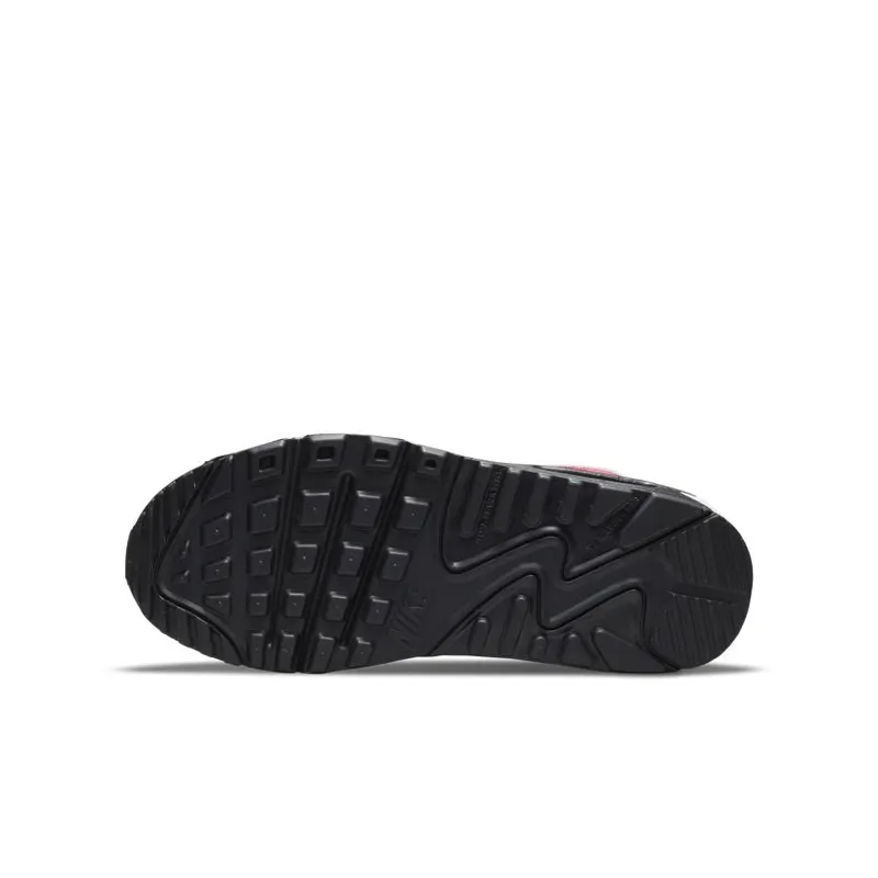 Nike Air Max 90 LTR White Black Red (GS) (DH2605-100)