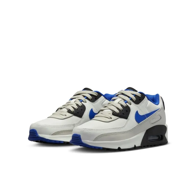 Nike Air Max 90 LTR White Racer Blue Light Bone (GS) (DV3607-100)