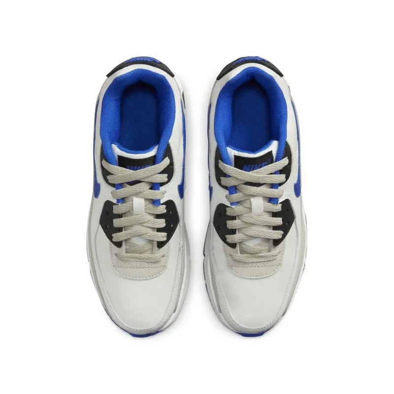 Nike Air Max 90 LTR White Racer Blue Light Bone (GS) (DV3607-100)