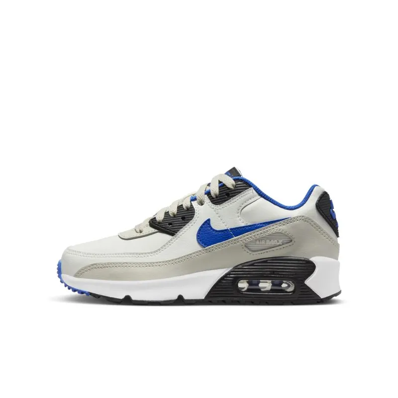 Nike Air Max 90 LTR White Racer Blue Light Bone (GS) (DV3607-100)