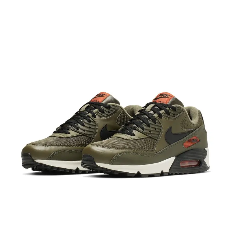 Nike Air Max 90 Medium Olive Black Team Orange (AJ1285-205)