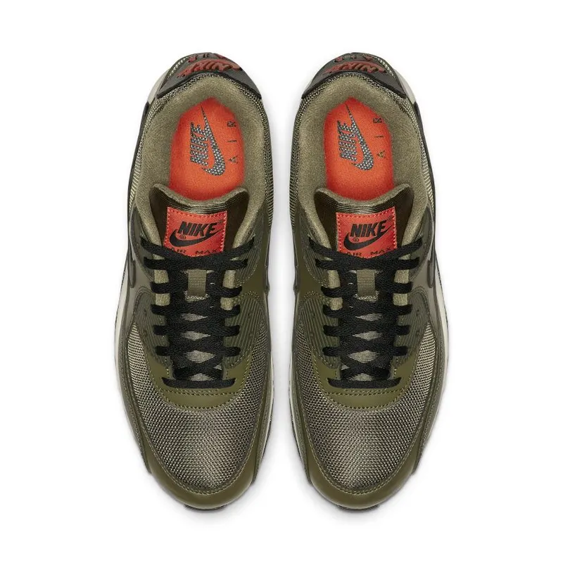 Nike Air Max 90 Medium Olive Black Team Orange (AJ1285-205)