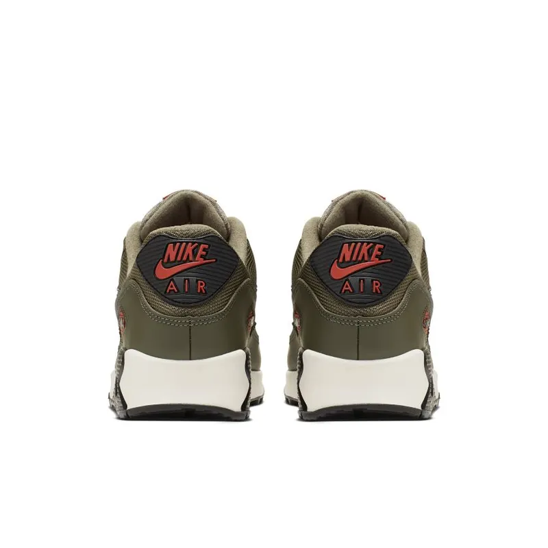 Nike Air Max 90 Medium Olive Black Team Orange (AJ1285-205)