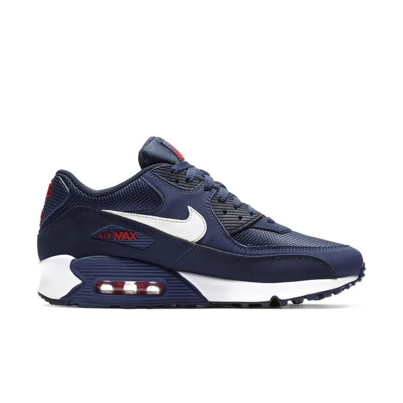 Nike Air Max 90 Midnight Navy University Red White (AJ1285-403)