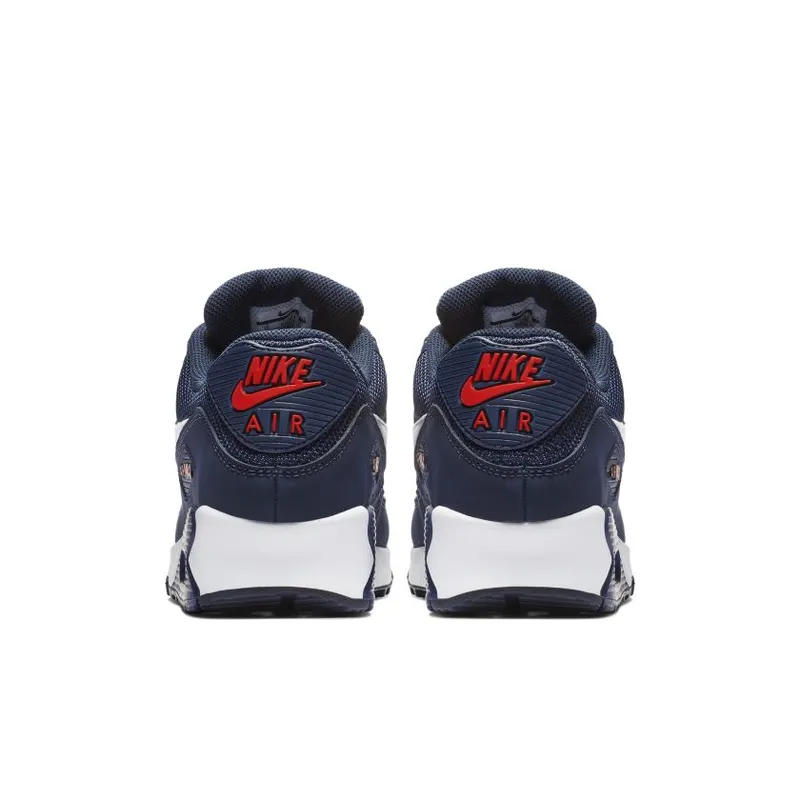 Nike Air Max 90 Midnight Navy University Red White (AJ1285-403)